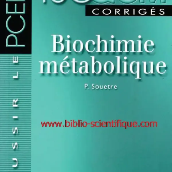 150 QCM corrige Biochimie Metabolique